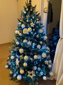 ALBERO DI NATALE 180 cm + ADDOBBI+ LUCI