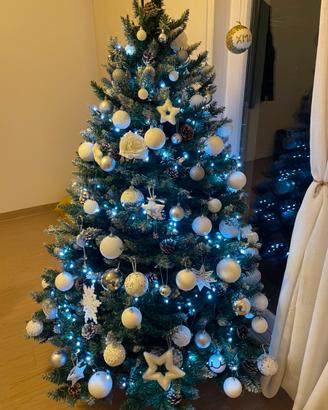 ALBERO DI NATALE 180 cm + ADDOBBI+ LUCI