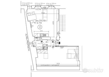 Bilocale spazioso semi mansardato