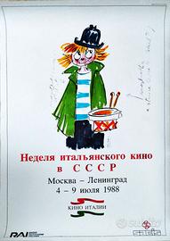 Manifesto Clown Federico Fellini