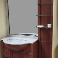 Mobile bagno in noce completo