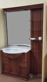 Mobile bagno in noce completo