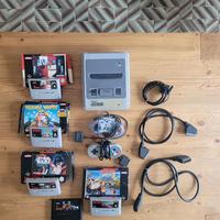 Super Nintendo (SNES) + Cavi + Giochi