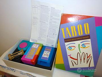 Gioco in scatola Taboo MB completo senza tabellone