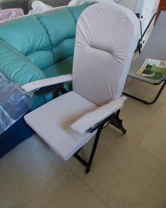 Poltrona reclinabile imbottita pieghevole