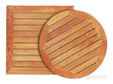Piano tavolo in legno teak esterno veranda
