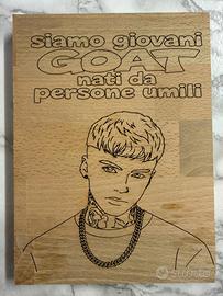 Quadretto di legno inciso