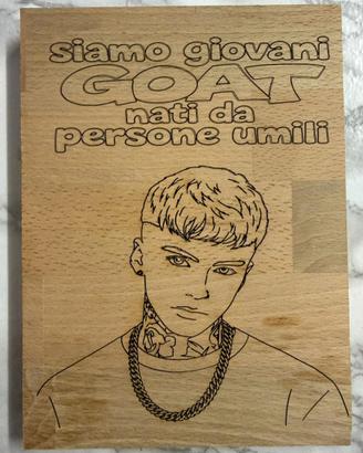 Quadretto di legno inciso
