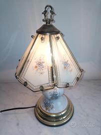 Lampada in ceramica e vetro 