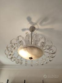 Lampadario in vetro di Murano vintage