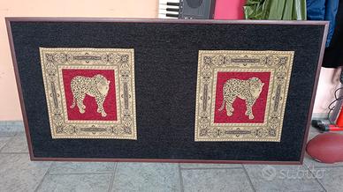 Quadro Arazzo Vintage con Leopardi – Stile Barocco