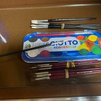 Acquerelli Giotto 12 colori intensi NUOVI + pennel