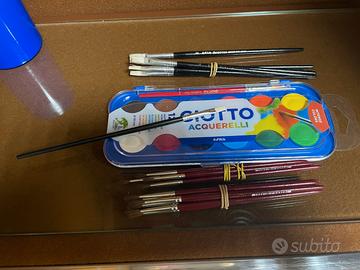 Acquerelli Giotto 12 colori intensi NUOVI + pennel