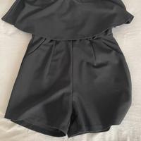 Vestitino/tutina con tasche e pantaloncino