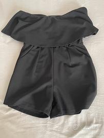 Vestitino/tutina con tasche e pantaloncino