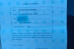 Autobianchi 112 abarth 1981