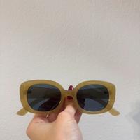 Occhiali da sole stile Y2K verde oliva