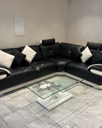 Divano angolare in ecopelle 3,00 x 2,30 m –