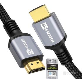 Cavo HDMI 2.1 7,5m certificato