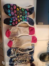 Calzini Vans corti  4 paia con  colori fantasia