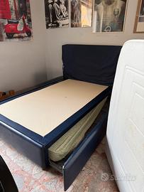 LETTO UNA PIAZZA E MEZZO CON LETTINO E MATERASSi