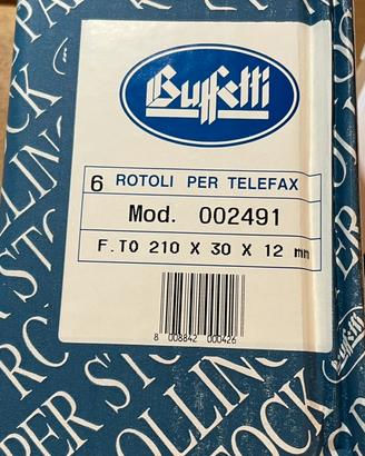 Rotoli carta termica per telefax