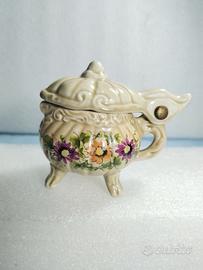 Rara Mini Zuccheriera/Portagioie Vintage Girmana