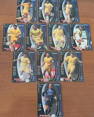 Lotto 12 Carte Football Champions 2001-2002
