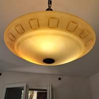 Lampadario + 4 applique coordinate in vetro