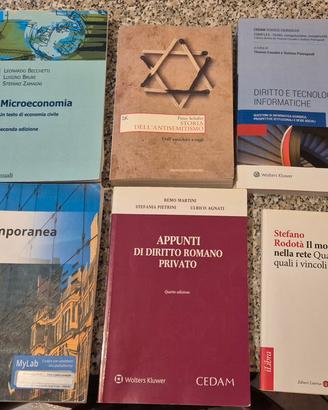 Libri universitari  facoltà  "Scienze giuridiche "