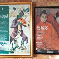 poster mostre Chagall e Toulouse Lautrec