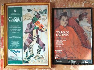 poster mostre Chagall e Toulouse Lautrec
