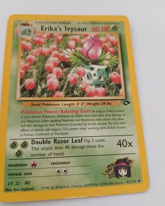 Carta Pokémon Erika's Ivysaur