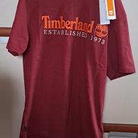 T-Shirt Timberland Rossa Taglia M Nuova
