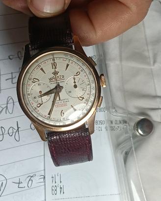 cronografo Walker in oro anni 50