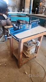 Banco fresa in rovere con guide, sollevamento e Bo