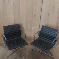2 Poltroncine / Sedie Eames Aluminum Group by ICF