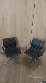 2 Poltroncine / Sedie Eames Aluminum Group by ICF