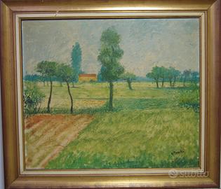 Arrigo Pizzelli olio su tela 60x70 "San Protaso"