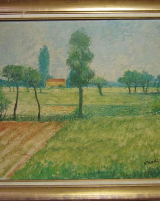 Arrigo Pizzelli olio su tela 60x70 "San Protaso"