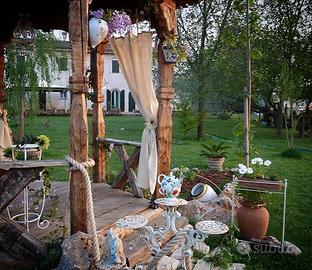 Gazebo legno antico  pezzo unico