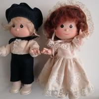 Coppia di bambole vintage Zanini e Zambelli