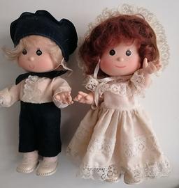 Coppia di bambole vintage Zanini e Zambelli