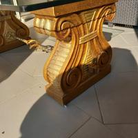 Tavolino con vetro stupendo