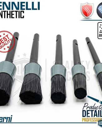 5 Pennelli Pulizia ESTERNI Detailing Professionale