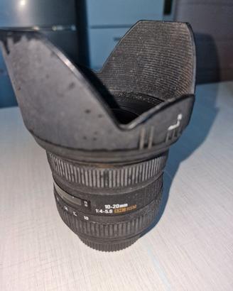 Obiettivo Sigma 10 20mm f4 5.6 per nikon