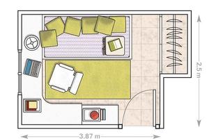 BATTISTINI - Stanza singola - SPESE COMPRESE