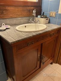 Lavello bagno completo di specchio