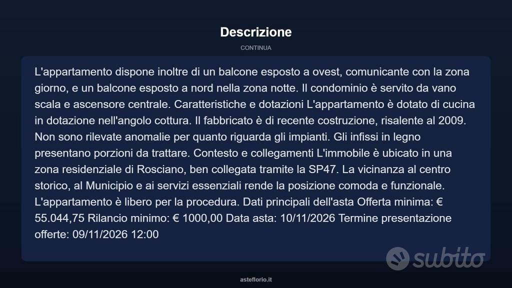 Appartamento – Rosciano, Colli - Vista 3