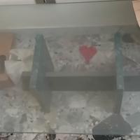 tavolino di vetro da soggiorno